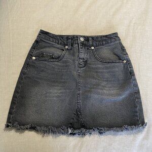 Size 0 Wild Fable Black Jean Mini Skirt from Target